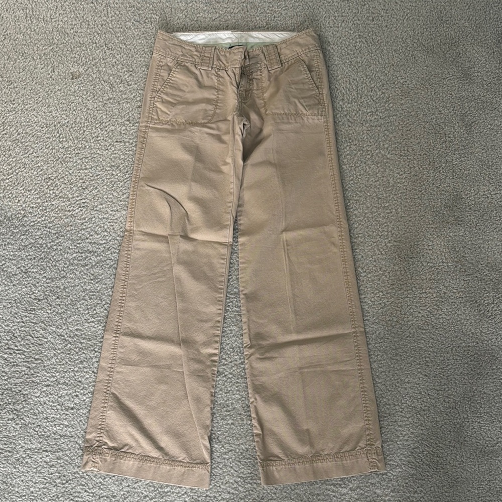GAP Khaki Wide-Leg Trousers